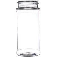 8.4 oz Clear PET Spice Jar 53-485 Neck Finish (Front View))