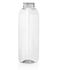 12 oz Clear PET Rectangle Bottle 38 mm Neck Finish (Front View)