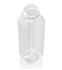 12 oz Clear PET Rectangle Bottle 38 mm Neck Finish (Top View)