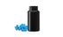 150 cc Amber HDPE Packer Bottle 38-400 Neck Finish (Front View)