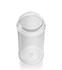 53-485 Red PP Dual Flip Top Cap, 0.100/0.300 Inch Orifices (Top View)