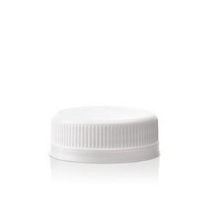 38 mm White DBj Tamper Evident Closure (Front View)