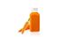  12 oz Clear PET Square Bottle 38 mm Neck Finish (Front View A )
