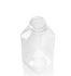  12 oz Clear PET Square Bottle 38 mm Neck Finish (Top View A )