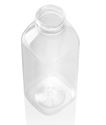 16 oz Clear PET Square Bottle 38 mm Neck Finish (Top View)