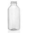 16 oz Clear PET Square Bottle 38 mm Neck Finish (Front View A)