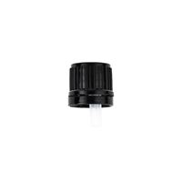 Picture of 18mm Black P/P Tamper Evident, GL18 Vertical Tip TE1BL0,9mm 0.03 gr